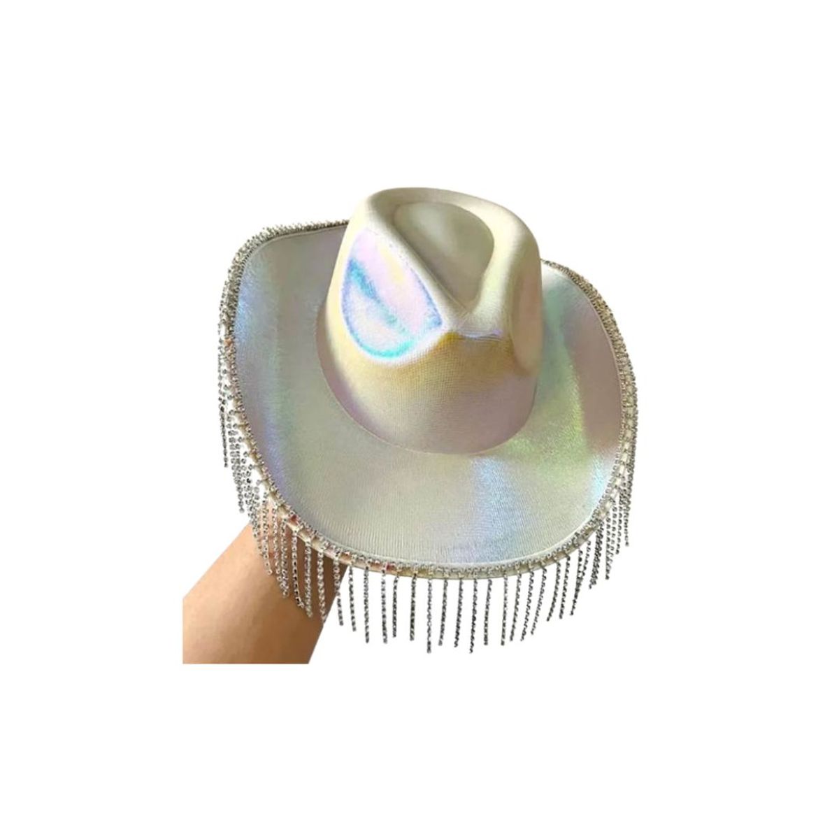 GENERICO - Sombrero Vaquero Estilo Karol G Tornasol Concierto Fiesta