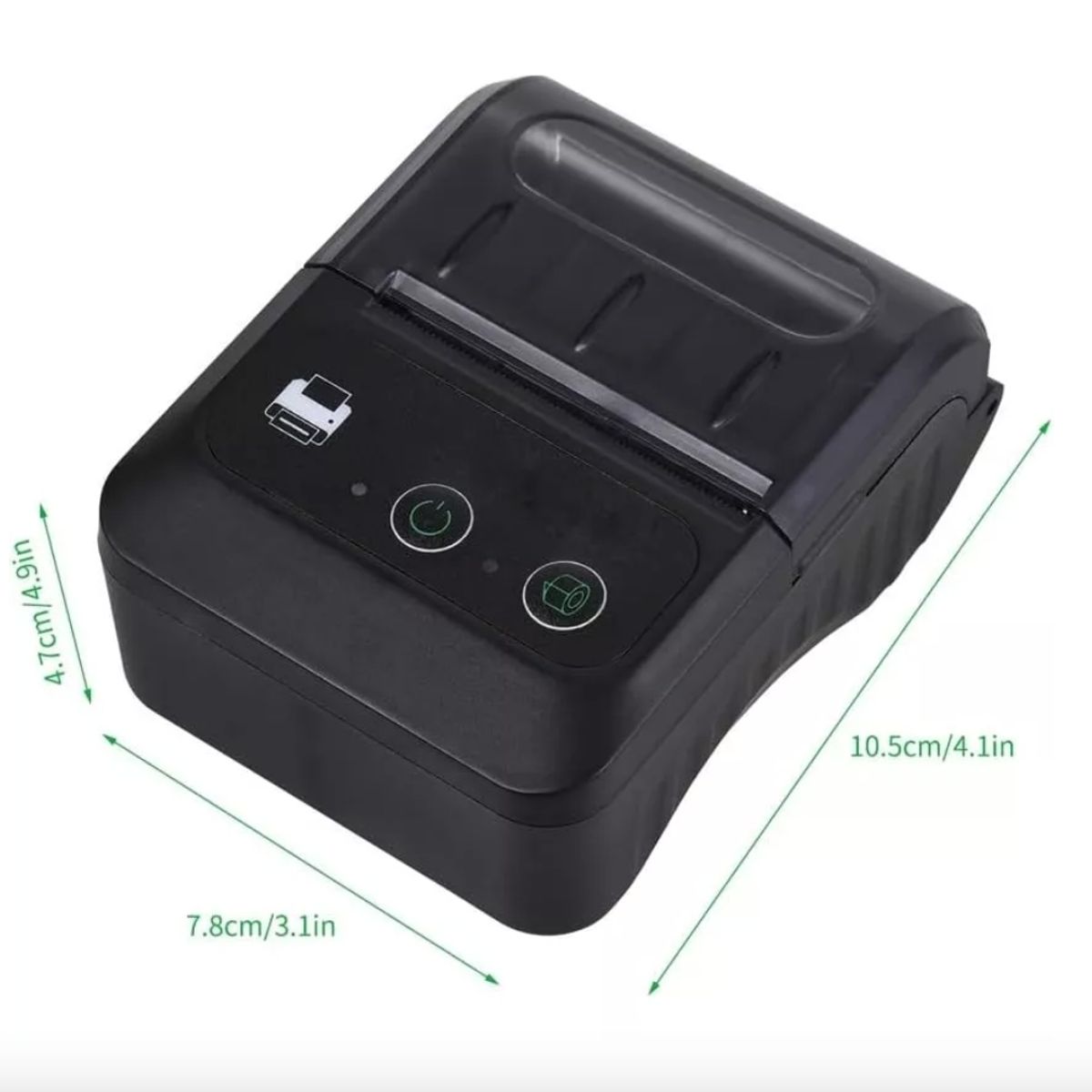 GENERICO - Mini Impresora Térmica Bluetooth Portátil 58mm Recargable
