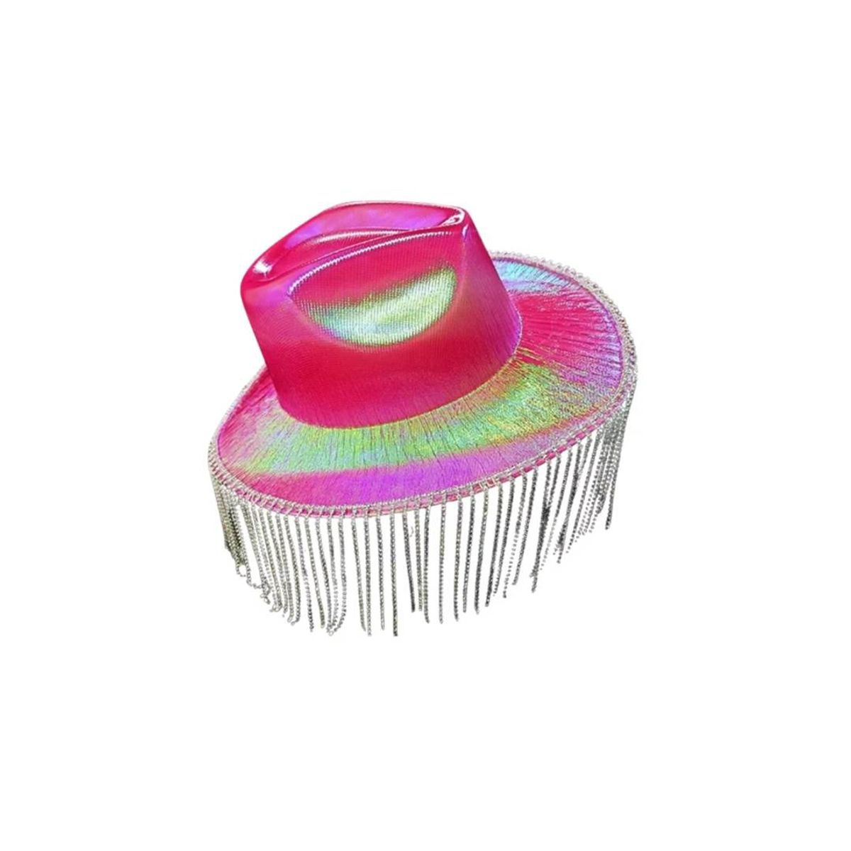 GENERICO - Sombrero Vaquero Estilo Karol G Tornasol Concierto Fiesta