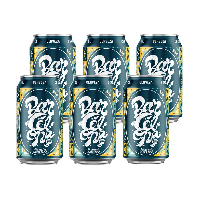 BARCELONA BEER COMPANY - Pack 6 Cervezas Barcelona Lager 330cc