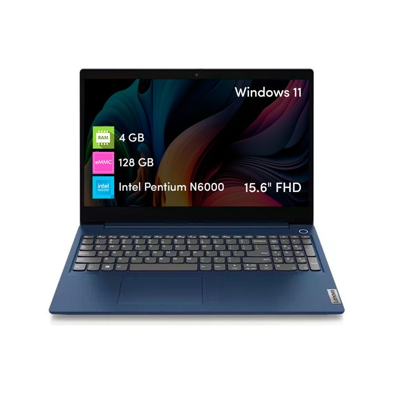 LENOVO - Notebook Lenovo Ideapad Pentium 4GB 128GB 15.6 FHD W11 Azul