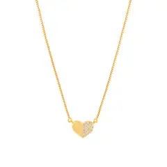 BOAZ JOYAS - COLLAR AMORE BAÑADO EN ORO