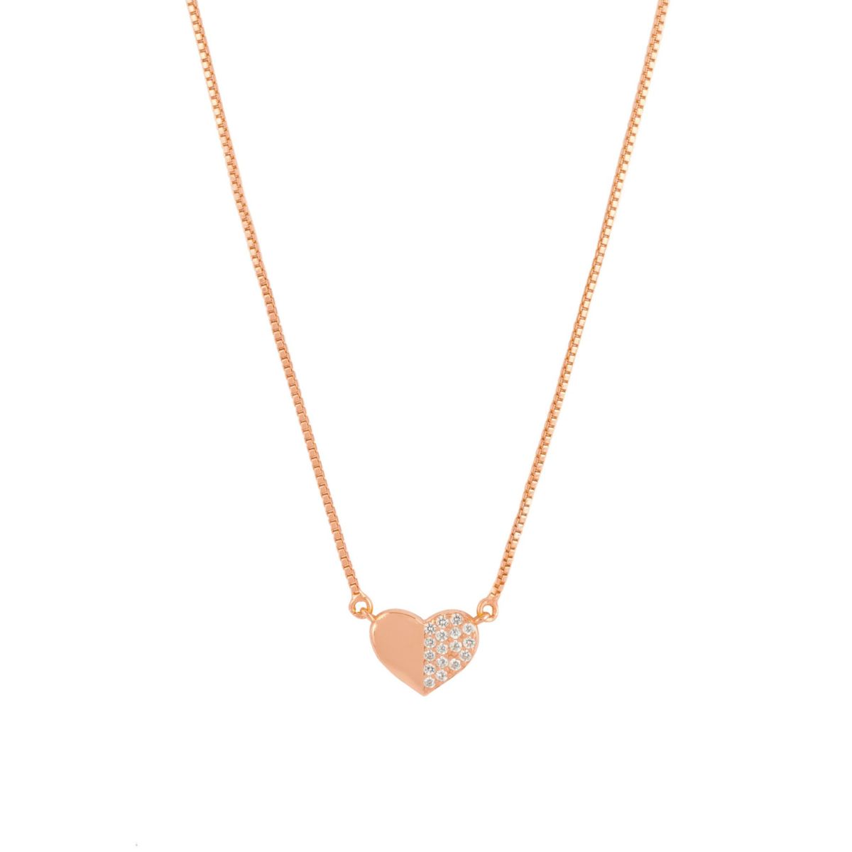 BOAZ JOYAS - COLLAR AMORE BAÑADO EN ORO ROSADO