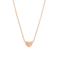 BOAZ JOYAS - COLLAR AMORE BAÑADO EN ORO ROSADO