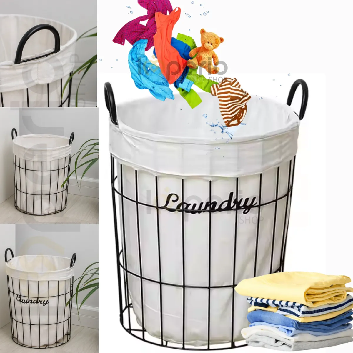 GENERICO - Cesto Ropa Sucia Caja De Organizador  Juguetes