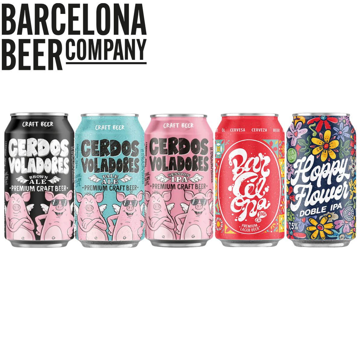 BARCELONA BEER COMPANY - Pack 5 Cervezas Barcelona Beer Degustación