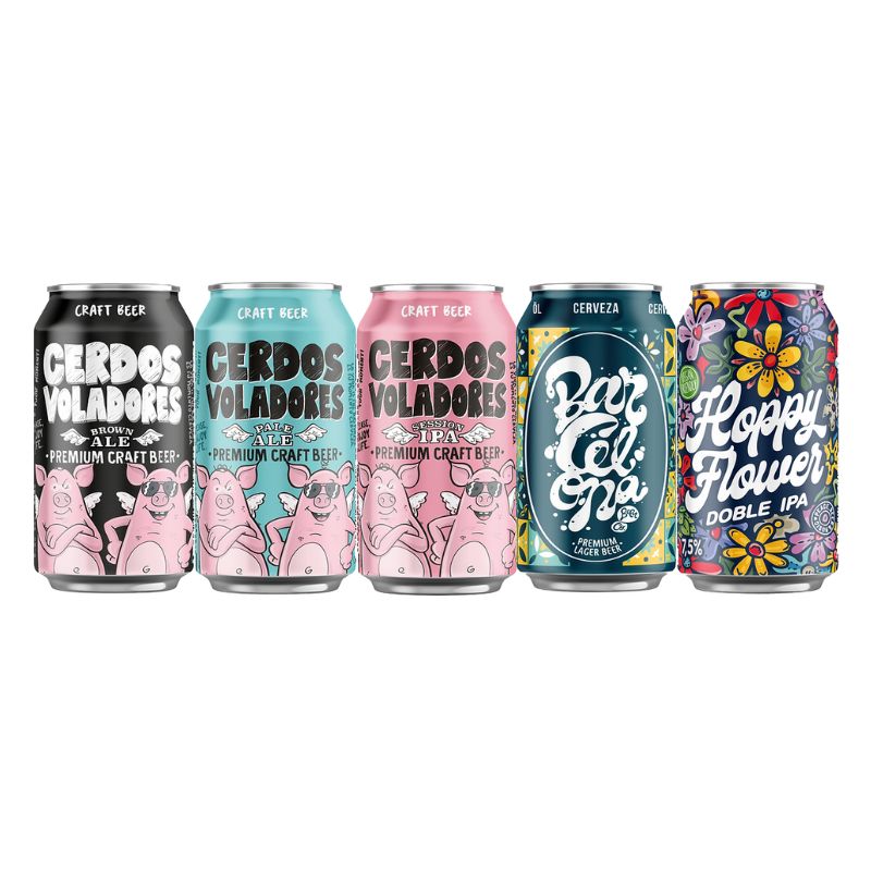 BARCELONA BEER COMPANY - Pack 5 Cervezas Barcelona Beer Degustación
