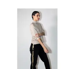 MOMCHIC - Jeans Tokio Franja Dorada
