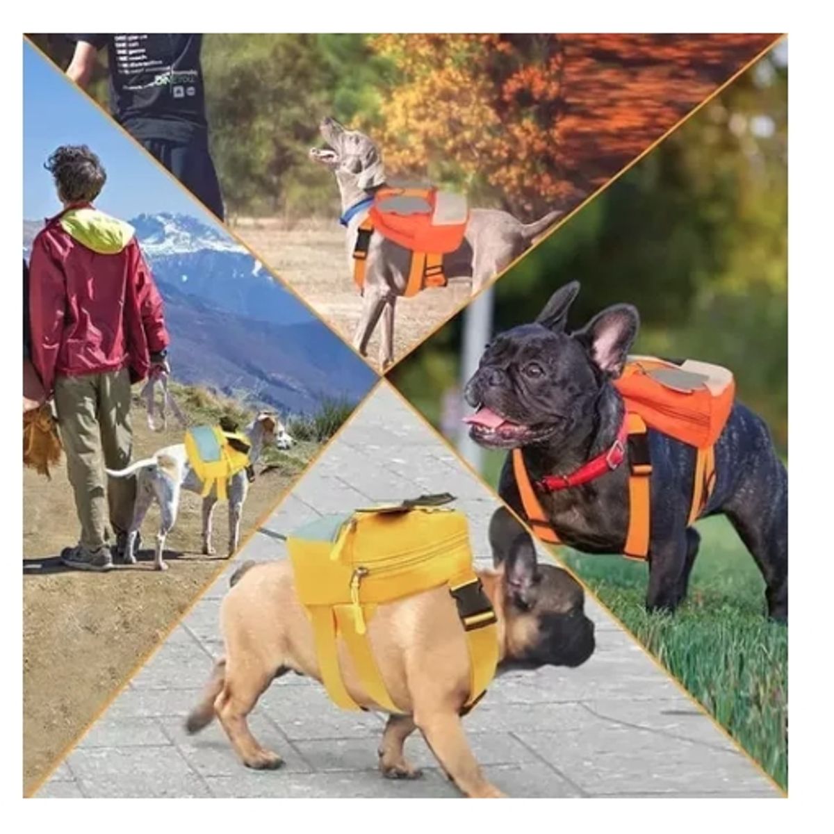 GENERICO - Arnés Con Mochila En Forma De Murciélago Para Mascotas  Cs