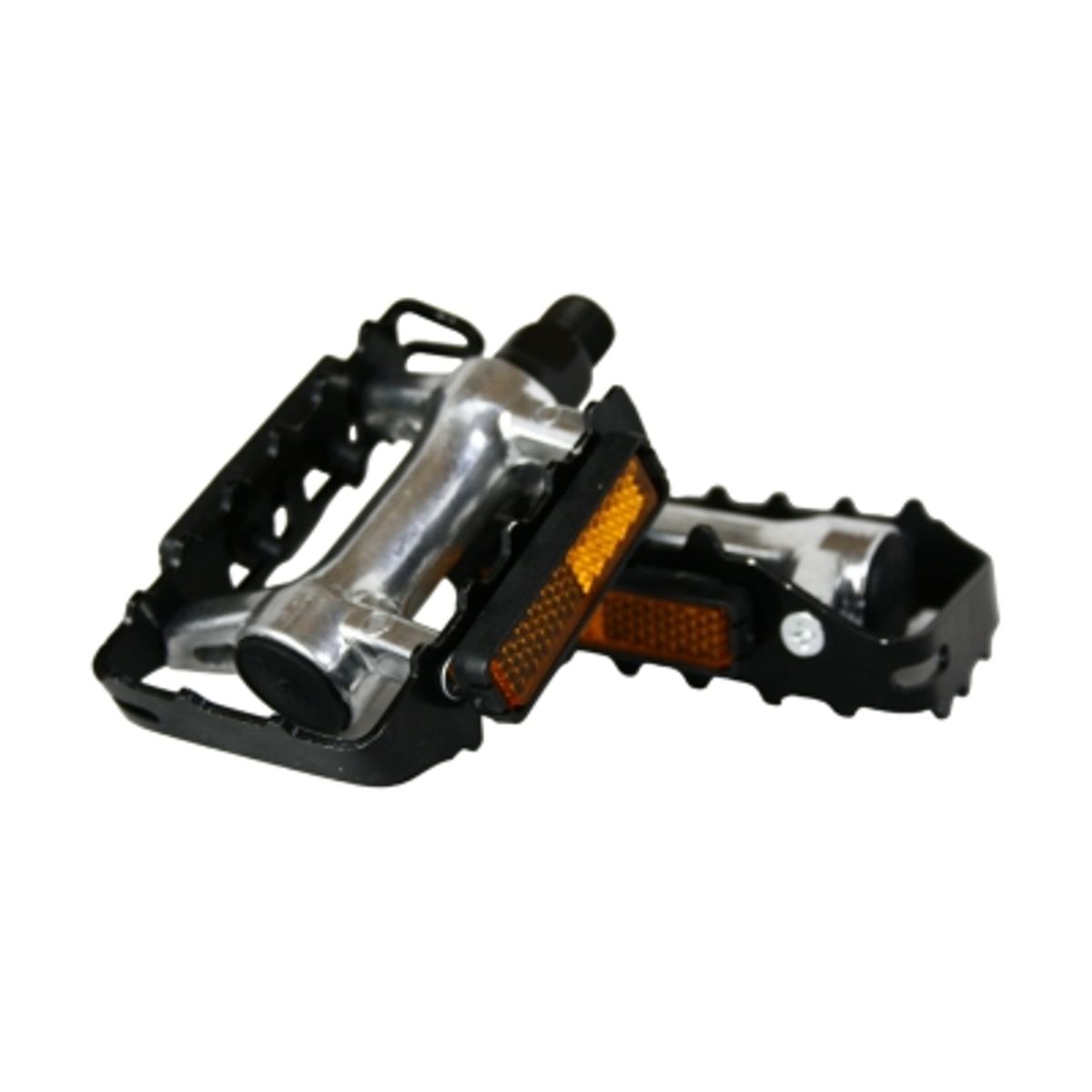 GENERICO - Par Pedales Bicicleta Universal Aluminio C Reflectante Mtb