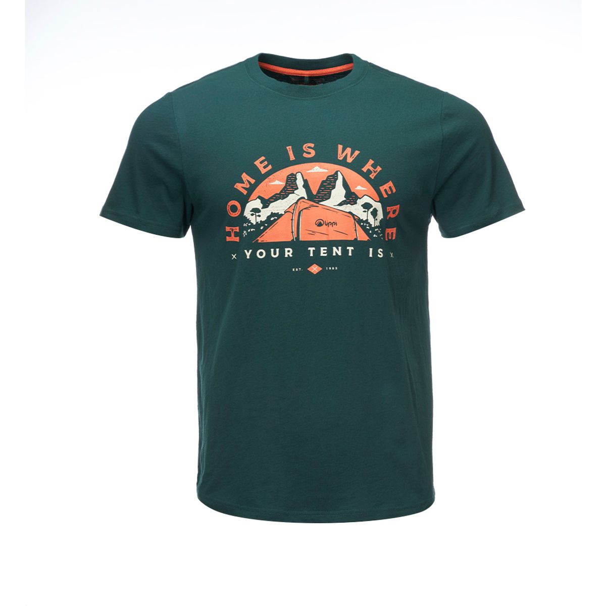 LIPPI - Polera Hombre Heritage UV-Stop T-Shirt Turquesa Oscuro Lippi