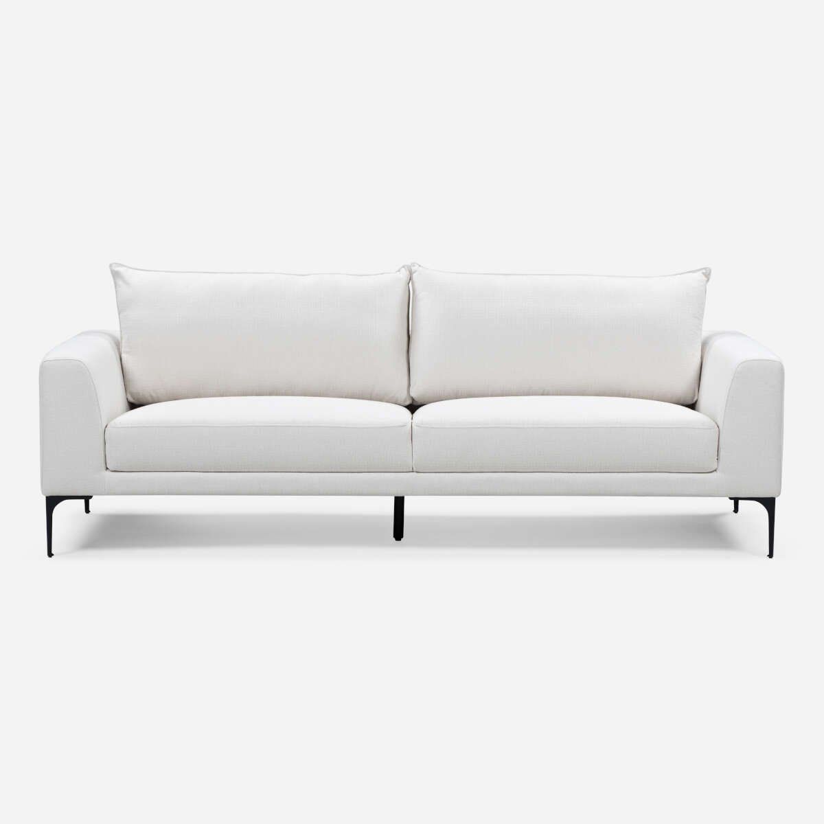 ROSEN - Sofá Rosen Barnes 3 Cuerpos Tela Blanco