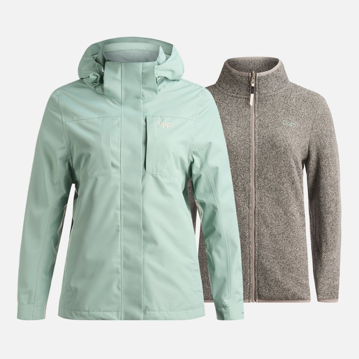 LIPPI - Chaqueta Mujer Tres Cruces Fusion-3 Hoody Jacket Jade Lippi