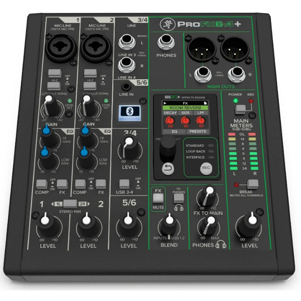 MACKIE - Mezclador Analogico Profesional Mackie Pro FX6 V3+