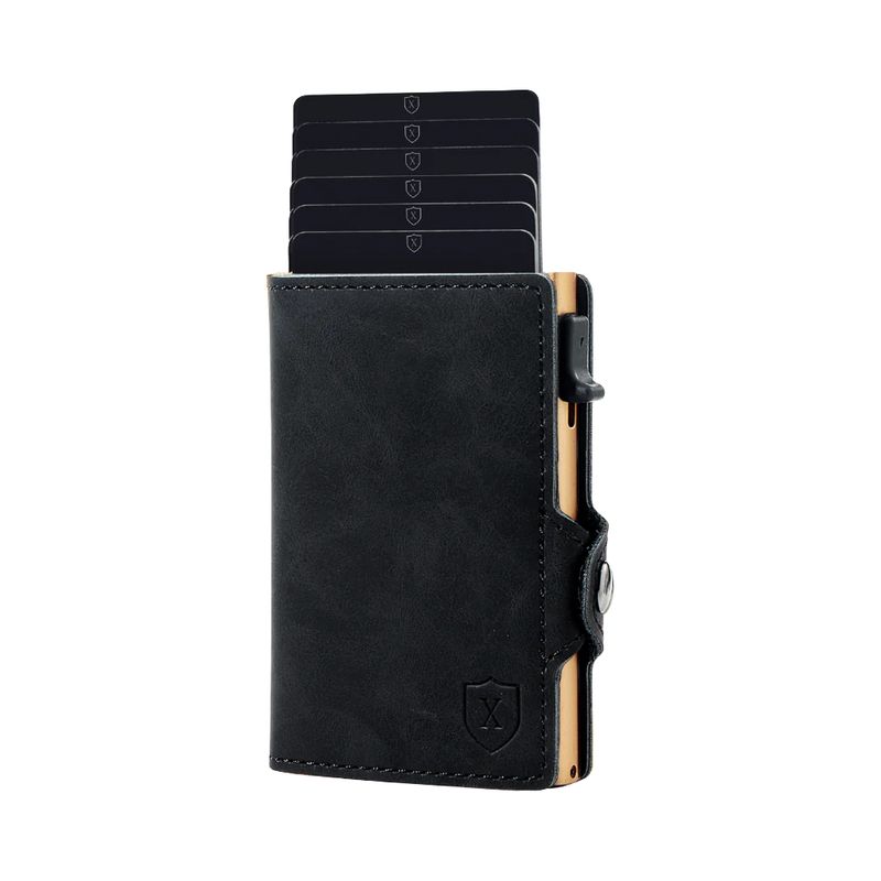 XCLUSIVE - Billetera Tarjetero Black & Gold - Xclusive
