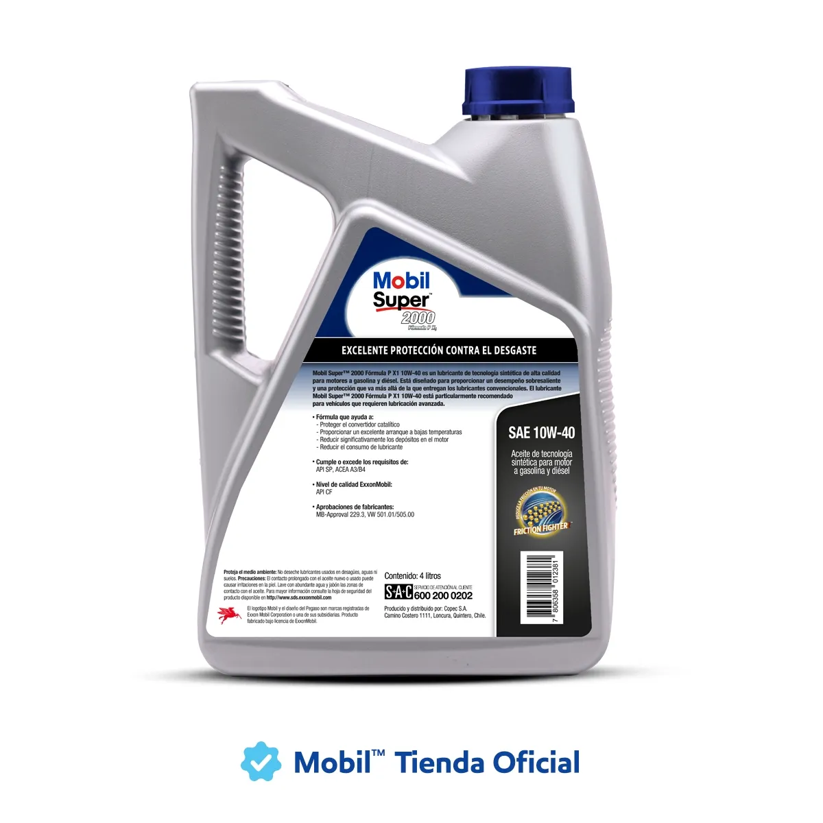 MOBIL - MOBIL SUPER 2000 FORMULA P X1 10W-40, 4LT