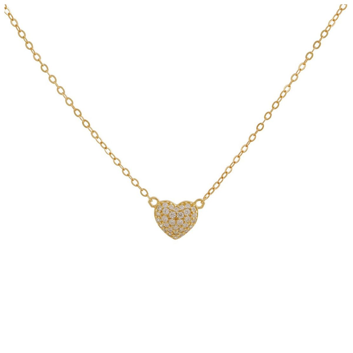 BOAZ JOYAS - COLLAR CORAZÓN BAÑADO EN ORO