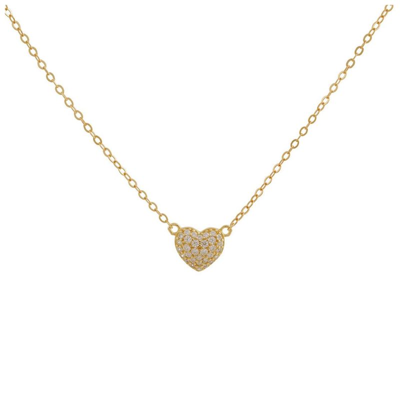 BOAZ JOYAS - COLLAR CORAZÓN BAÑADO EN ORO