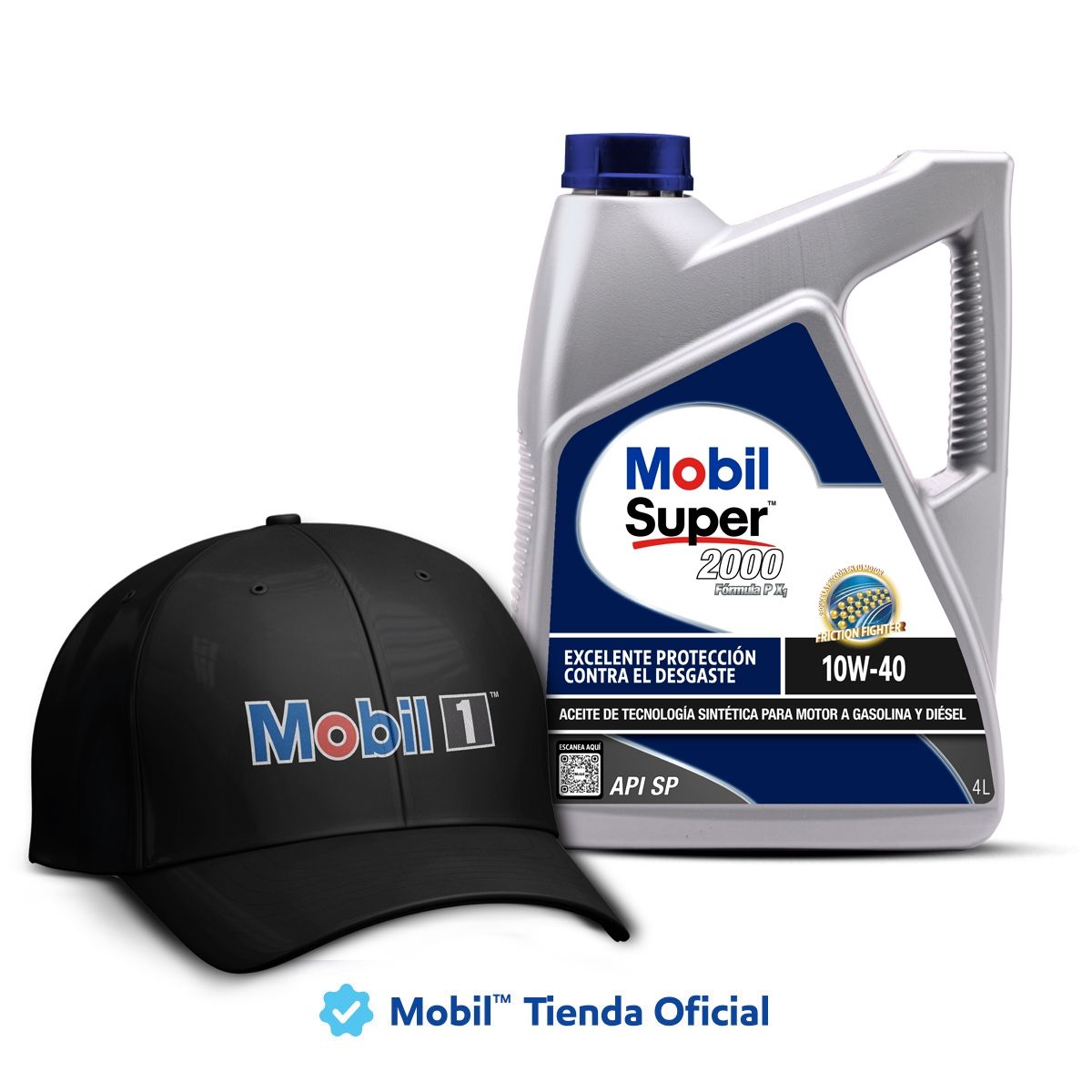 MOBIL - MOBIL SUPER 2000 FORMULA P X1 10W-40, 4LT + Jockey de regalo