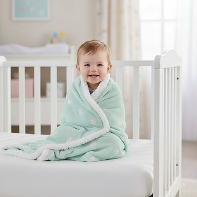 Imagen 2 del producto Frazada Cuna 2 Capas INFANTI, Verde