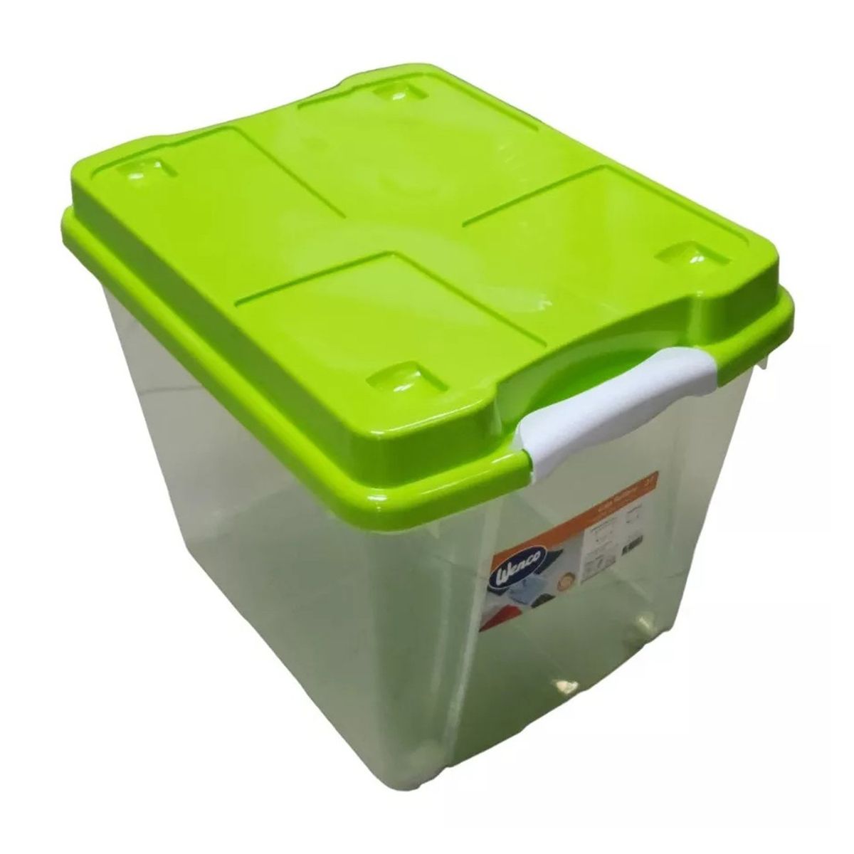 WENCO - Caja Organizadora 27lts Wenco C/ Ruedas 31x30x40cm Apilable