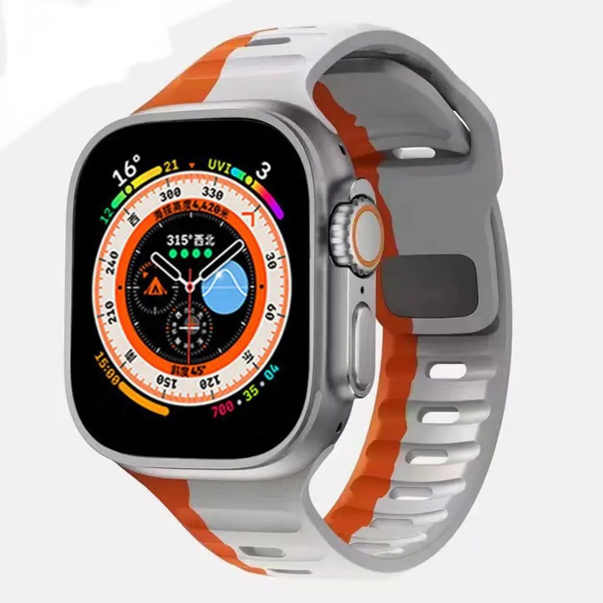 GENERICO - Correa ultra pro compatible con Apple Watch 44-45-49mm