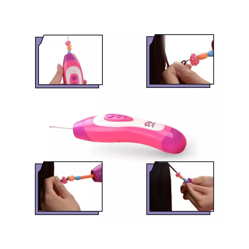 GENERICO - Juguete Para Niñas Trenzador Cabello + Set Cuentas