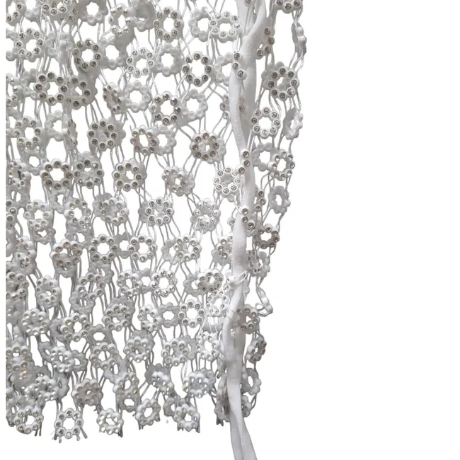 GARSIL - Crop Top Tipo Malla Con Brillos Polera Para Mujer Ajustable