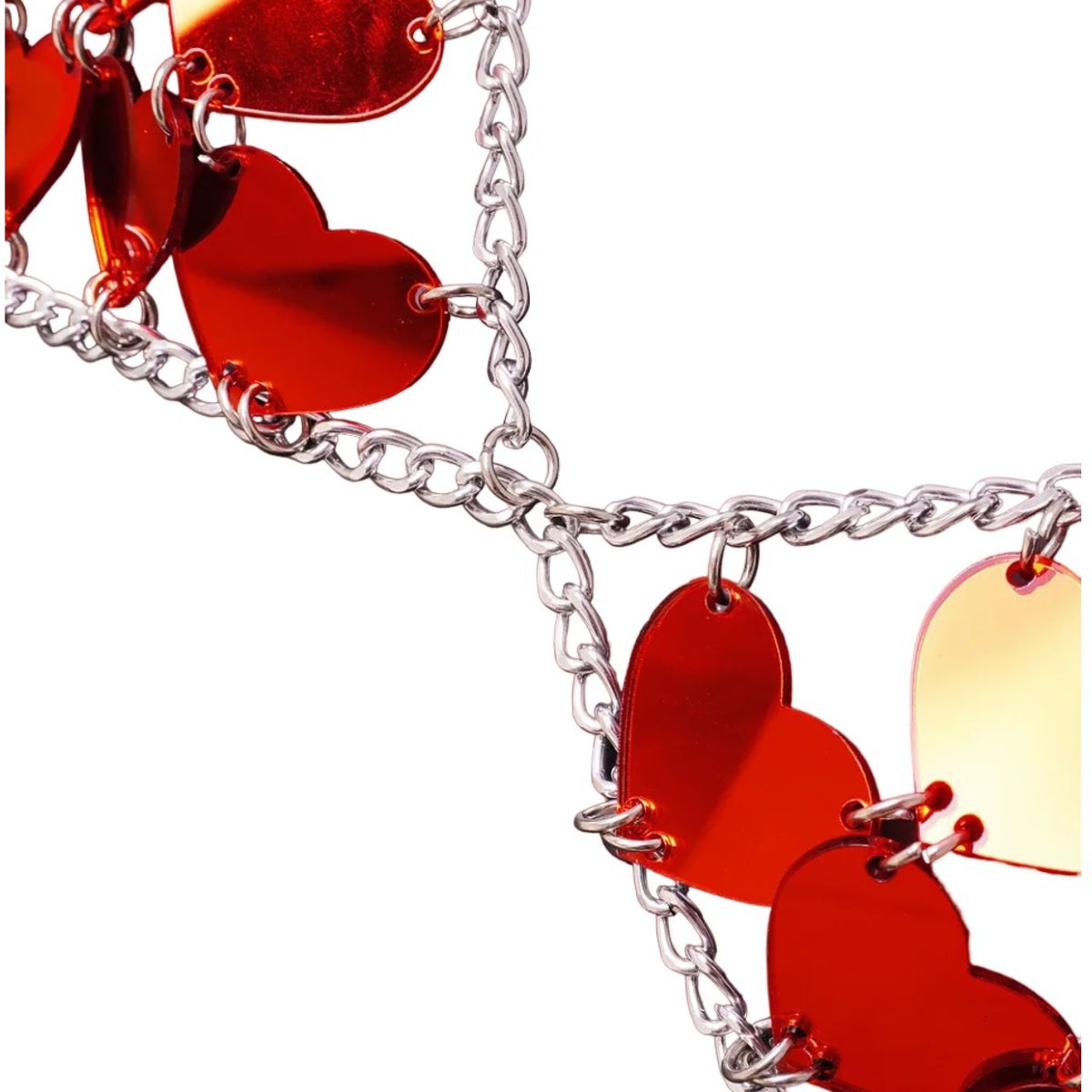 GARSIL - Crop Top Mujer - Sosten De Fiesta - Lentejuelas Con Forma de Corazon