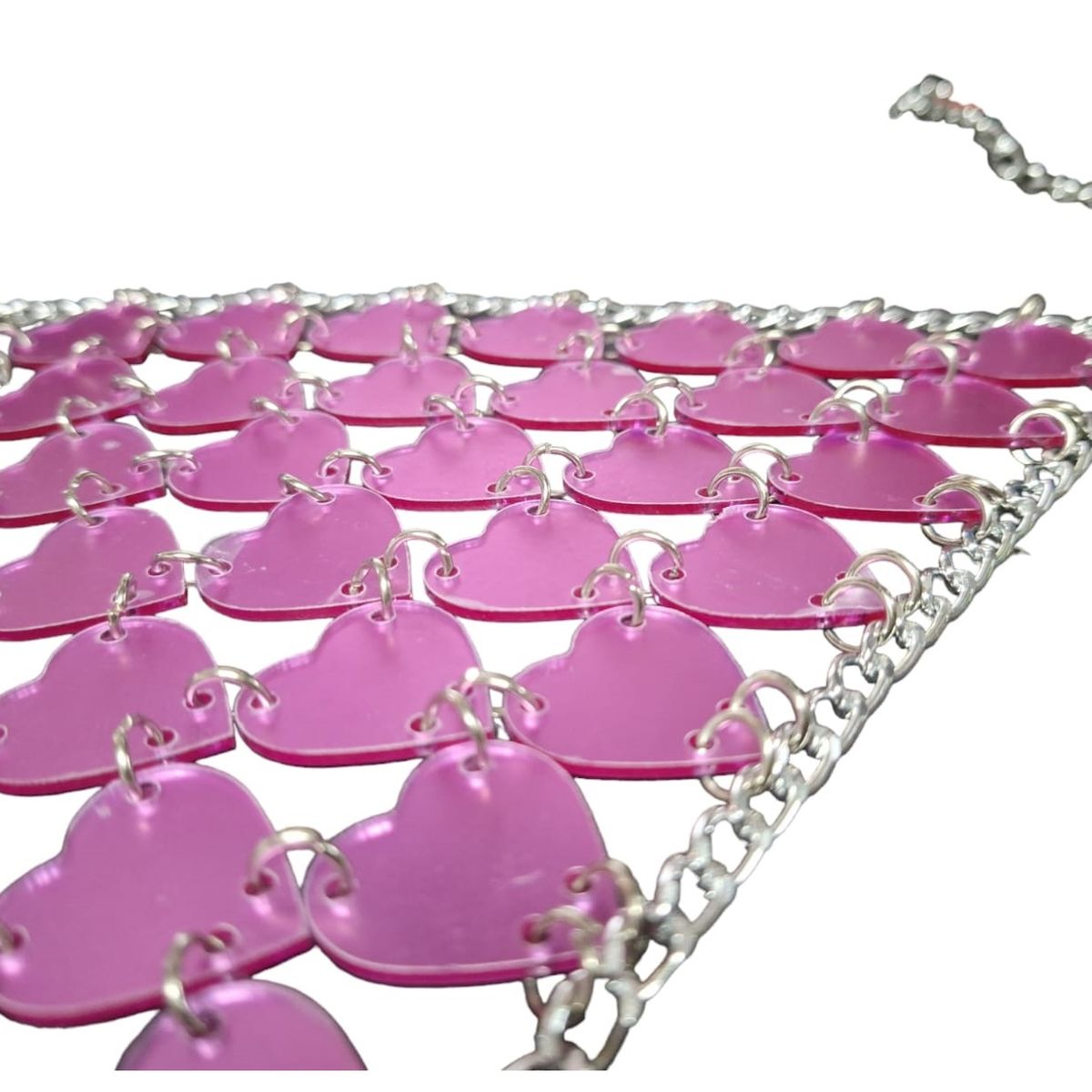 GARSIL - Crop Top Mujer - Sosten De Fiesta - Lentejuelas Con Forma de Corazon