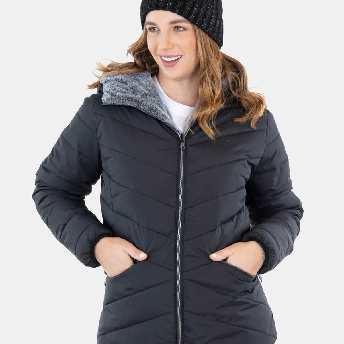 MAUI AND SONS - Parka Great Falls Negro Mujer Maui And Sons