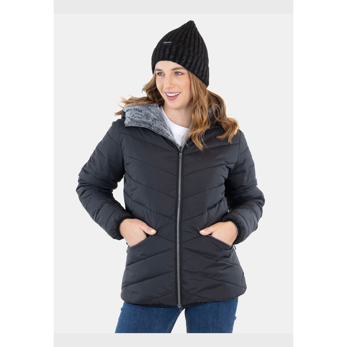 MAUI AND SONS - Parka Great Falls Negro Mujer Maui And Sons