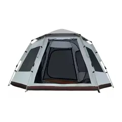 GENERICO - Carpa Automática Hexagonal Para 6 Personas 240x280x160