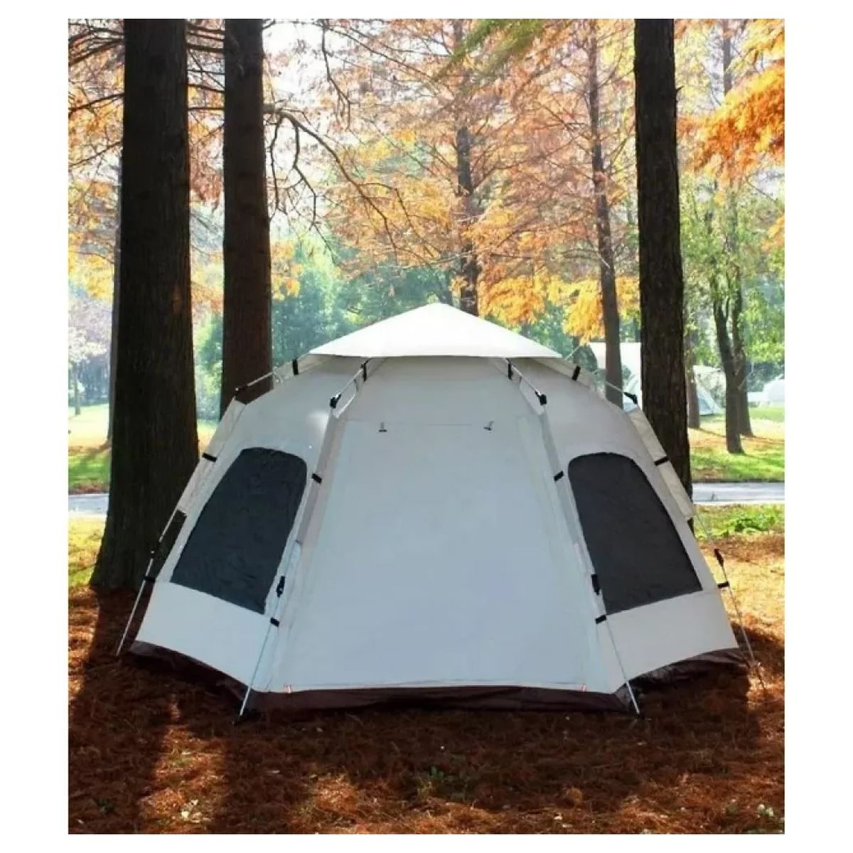 GENERICO - Carpa Automática Hexagonal Para 6 Personas 240x280x160