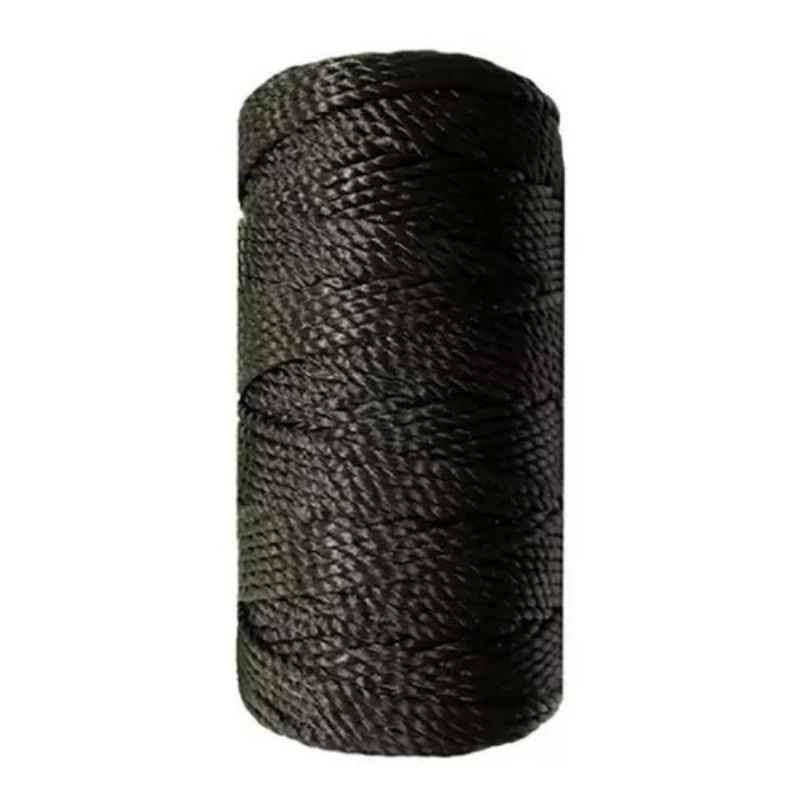 GENERICO - Lienza Hilo Cordel Carpintera Negro 200m Cuerda Albañil