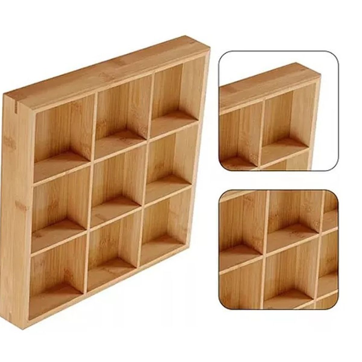 GENERICO - Bandeja De Madera Dividida Bandeja Para Servir Multiple