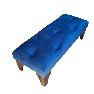 Imagen 2 del producto Banqueta Hvm Azul Felpa