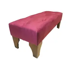 MUEBLES HVM - Banqueta Hvm burdeo Felpa