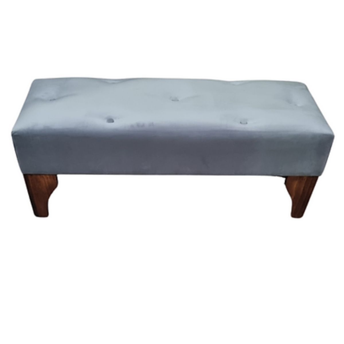 MUEBLES HVM - Banqueta Hvm gris  felpa