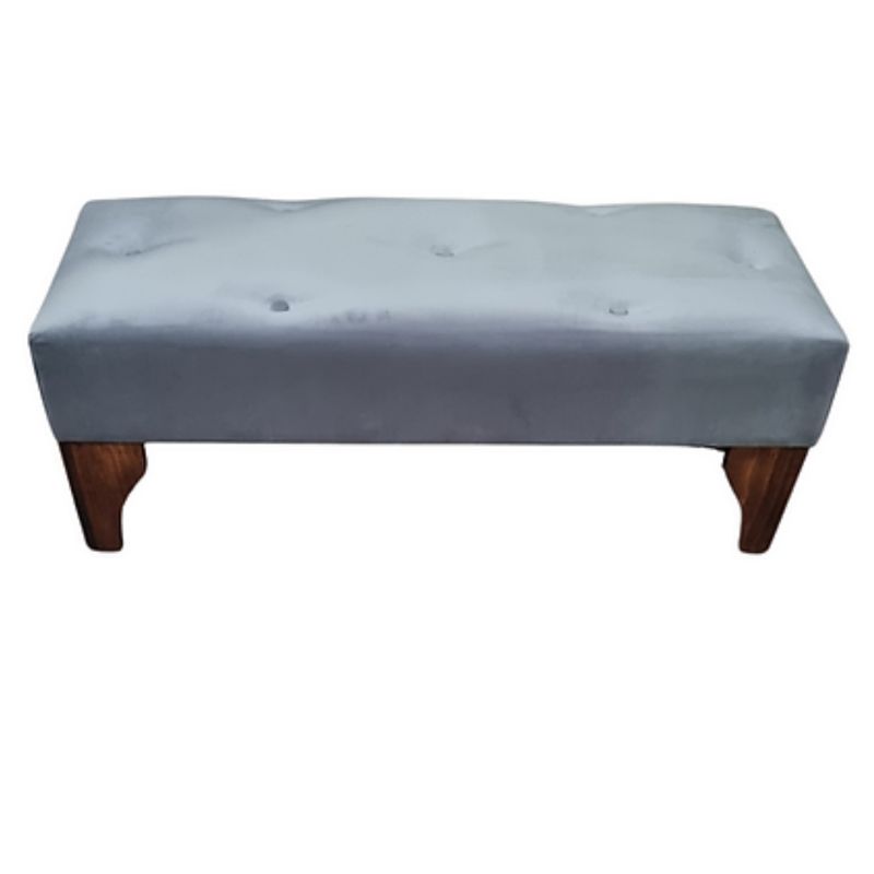 MUEBLES HVM - Banqueta Hvm gris  felpa