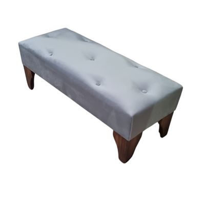 Imagen 2 del producto Banqueta Hvm gris felpa