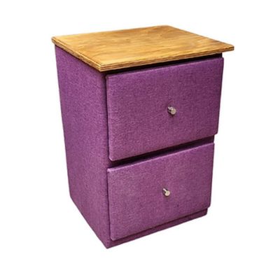 Imagen 2 del producto Velador dos Cajones Juvenil Hvm Morado lino