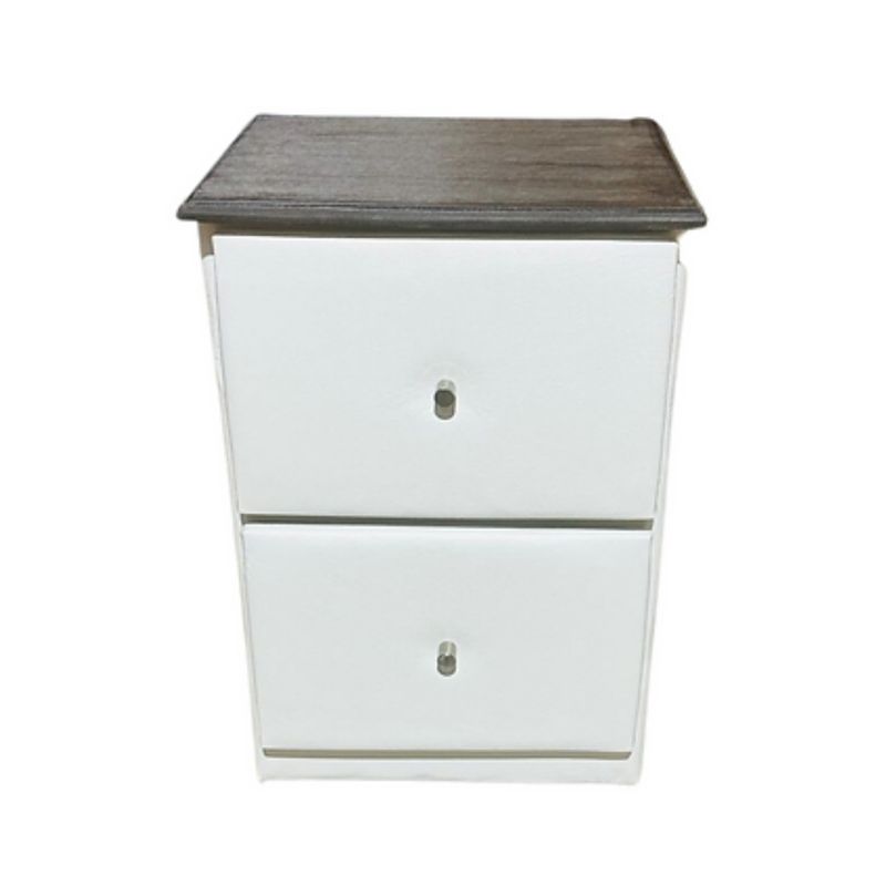 MUEBLES HVM - Velador dos Cajones  Juvenil Hvm blanco