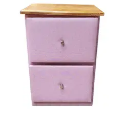 MUEBLES HVM - Velador dos Cajones Juvenil Hvm palo rosa