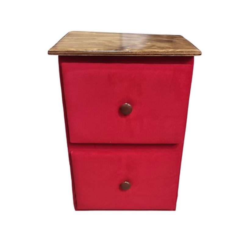 MUEBLES HVM - Velador dos Cajones  Juvenil Hvm Rojo
