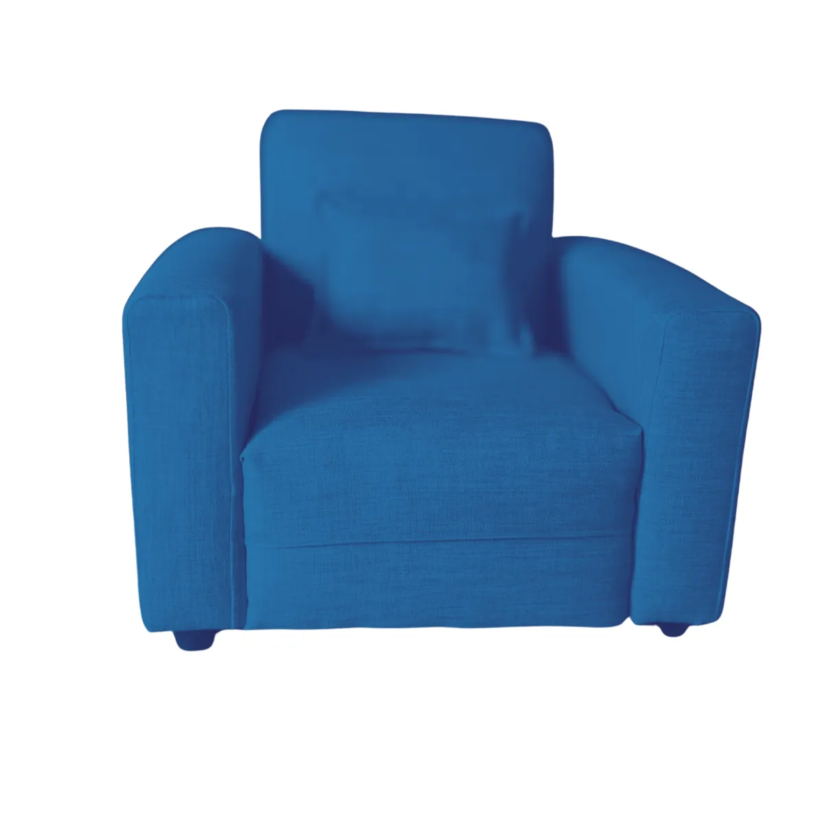 MUEBLES HVM - Sillon mini infantil Tomas Azul  Felpa