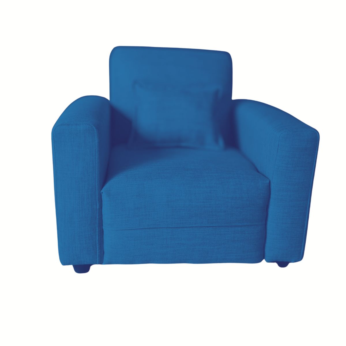 MUEBLES HVM - Sillon mini infantil Tomas Azul  Felpa