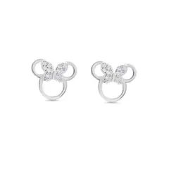 GENERICO - Aros De Plata Minnie Mouse Con Circones