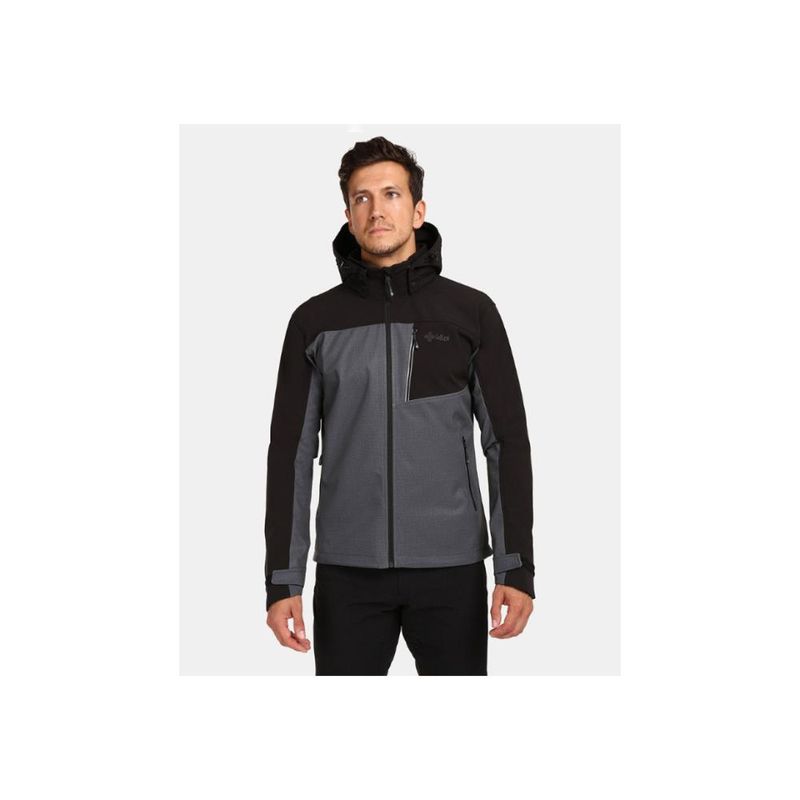 KILPI - Chaqueta Softshell Hombre Ravio-M Gris Kilpi