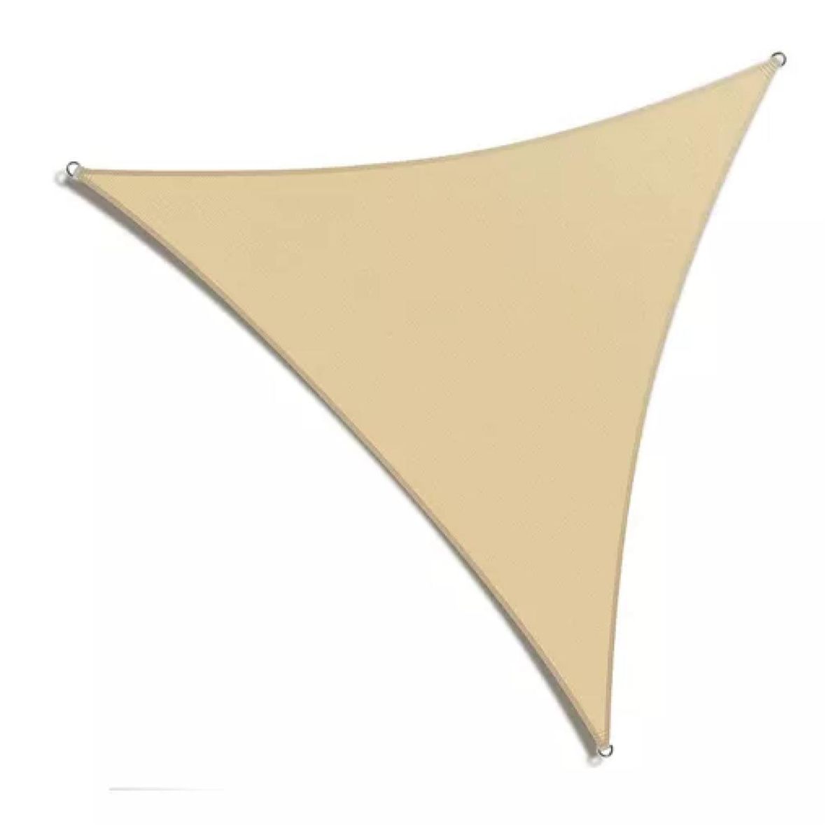 GENERICO - Toldo Vela Malla Sombreadora Triangular Beige 5x5x5Mts Malla Raschel